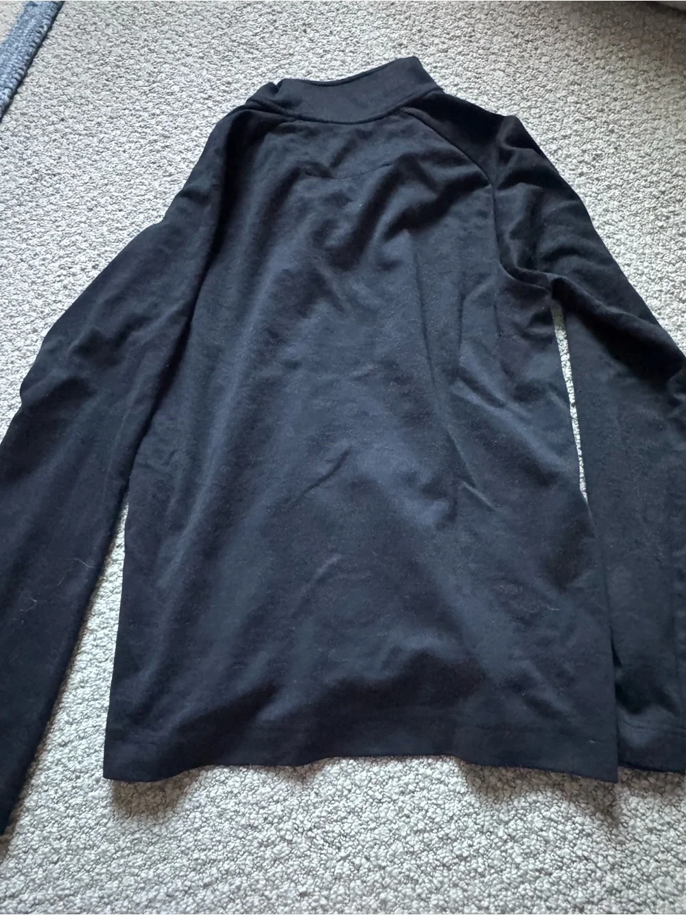 Banana Republic Black Zip-Neck Sweater